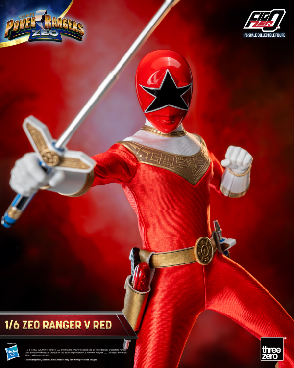 Three Zero Power Rangers Zeo - FigZero 1/6 Zeo Ranger V Red