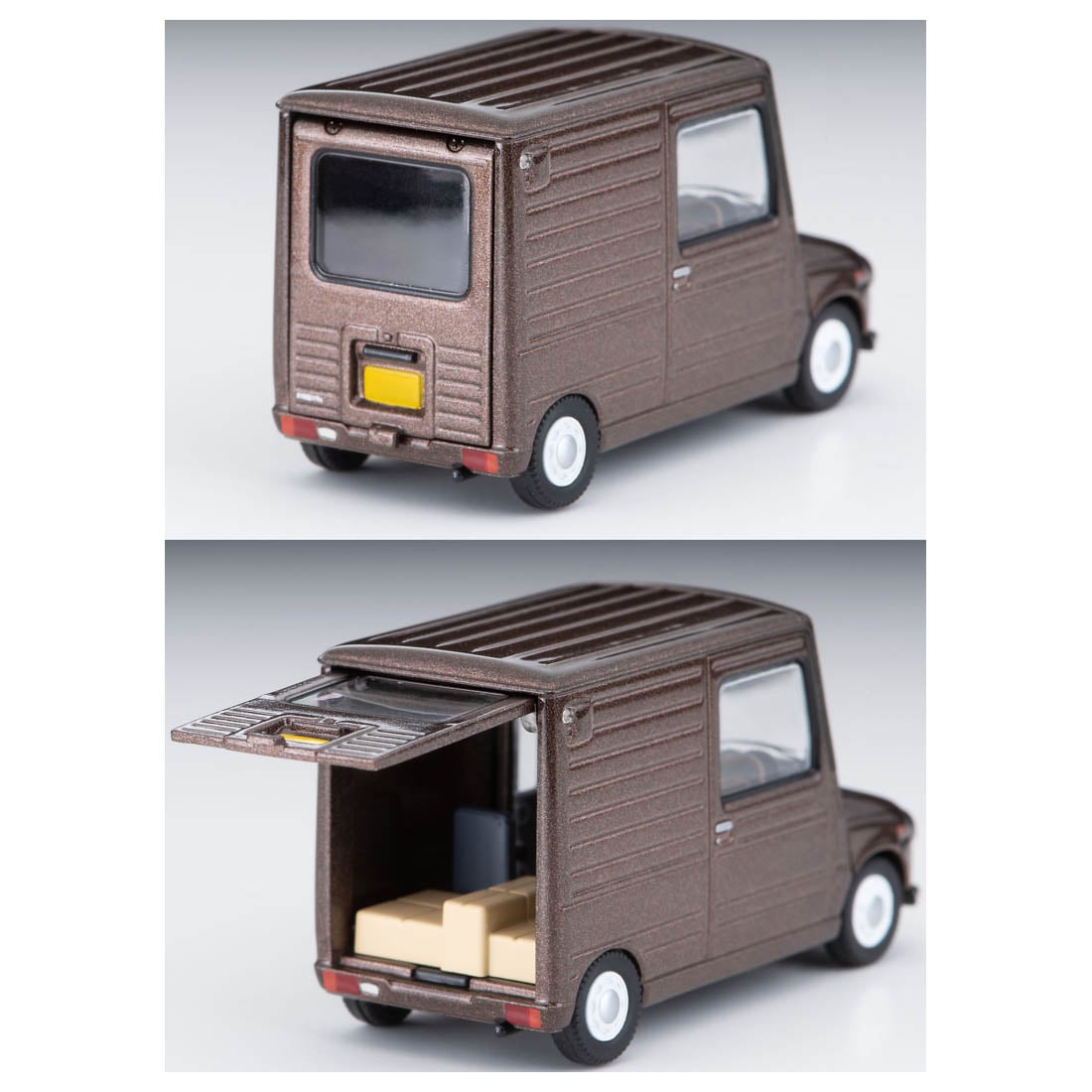 Tomica Limited Vintage 1/64 LV-N283a Daihatsu Mira Walk-through Van Custom spec. Brown