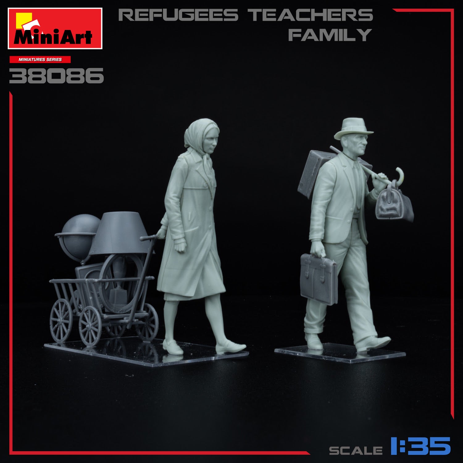 MiniArt 1/35 Refugees Teachers Family