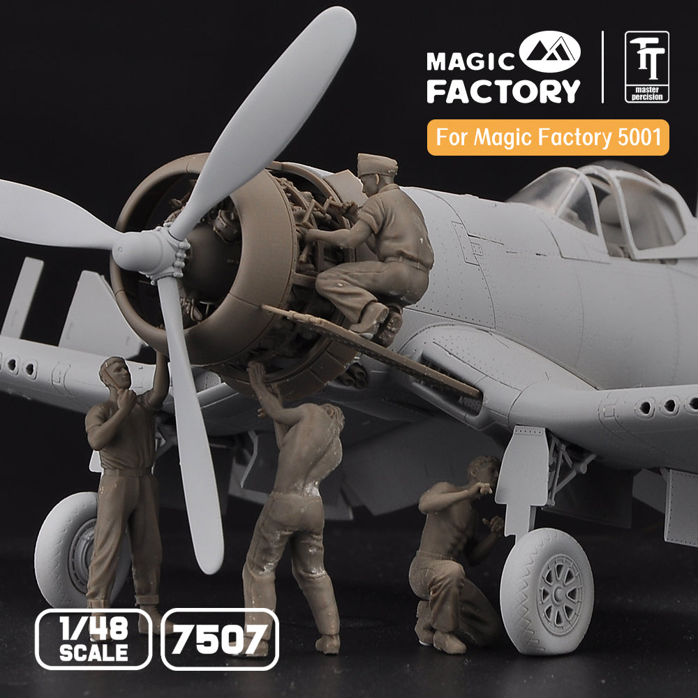 Magic Factory 1/48 Ground Service Crew Set (3D printed)