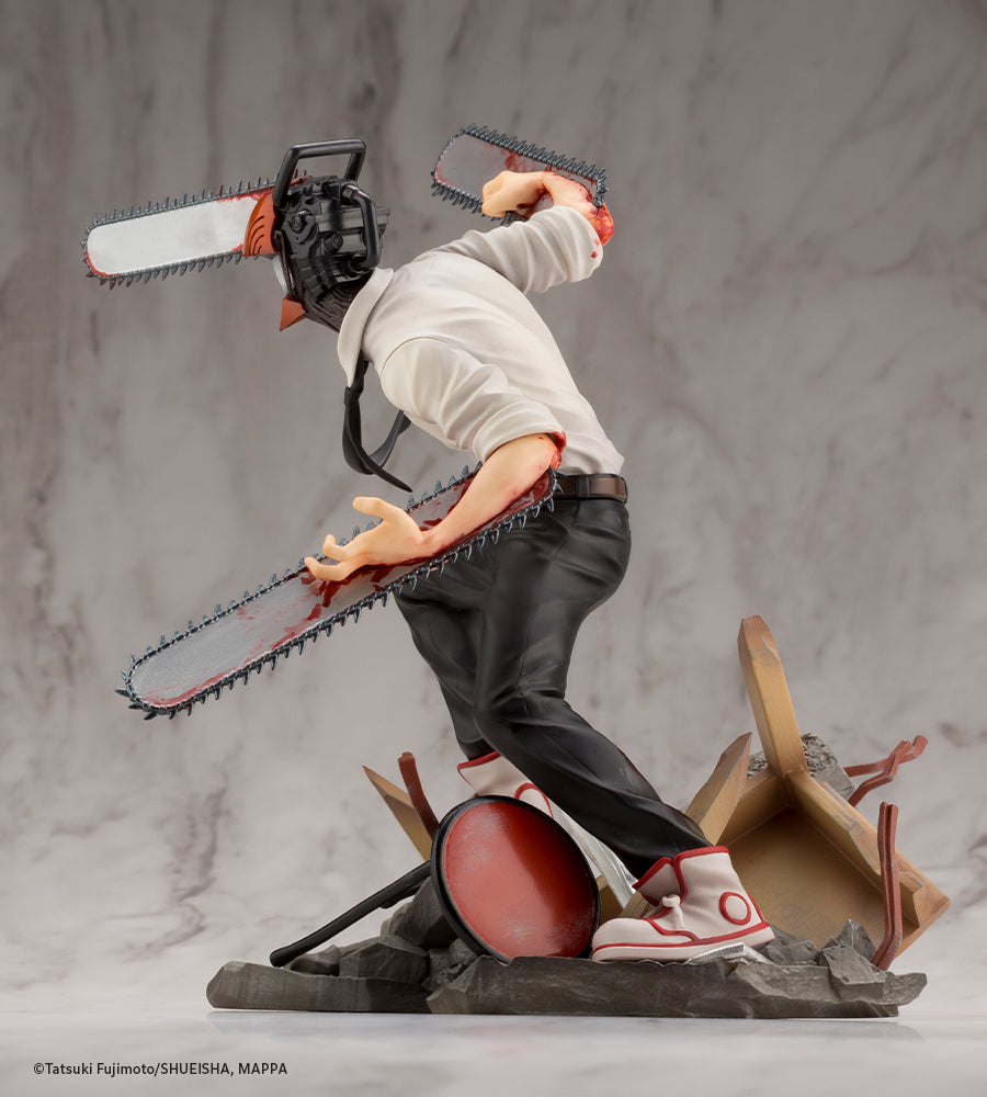 Kotobukiya 1/8 Chainsaw Man Series ARTFX J Chainsaw Man, Pre-Painted PVC Statue