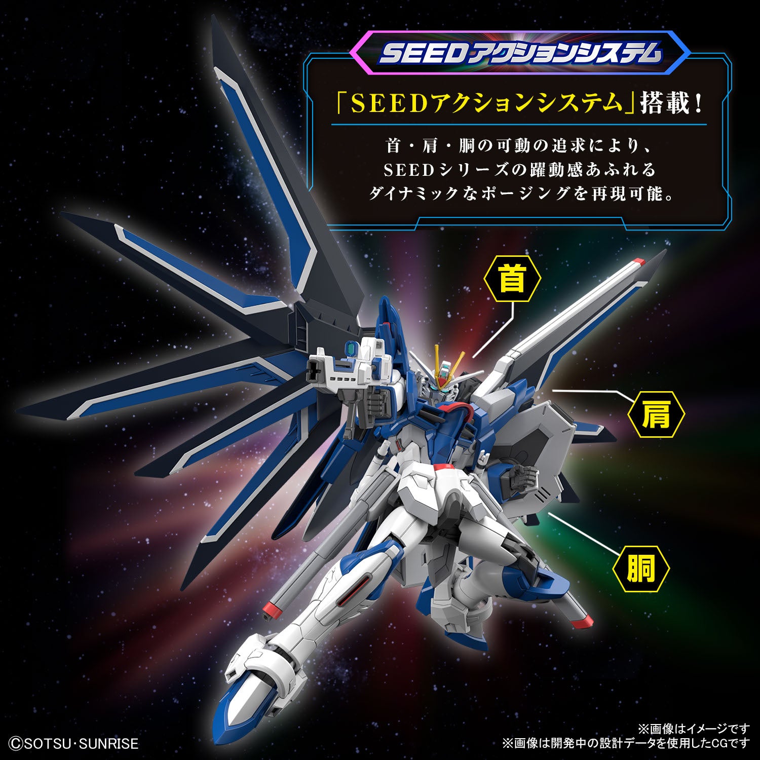 BANDAI Hobby HG 1/144 RISING FREEDOM GUNDAM