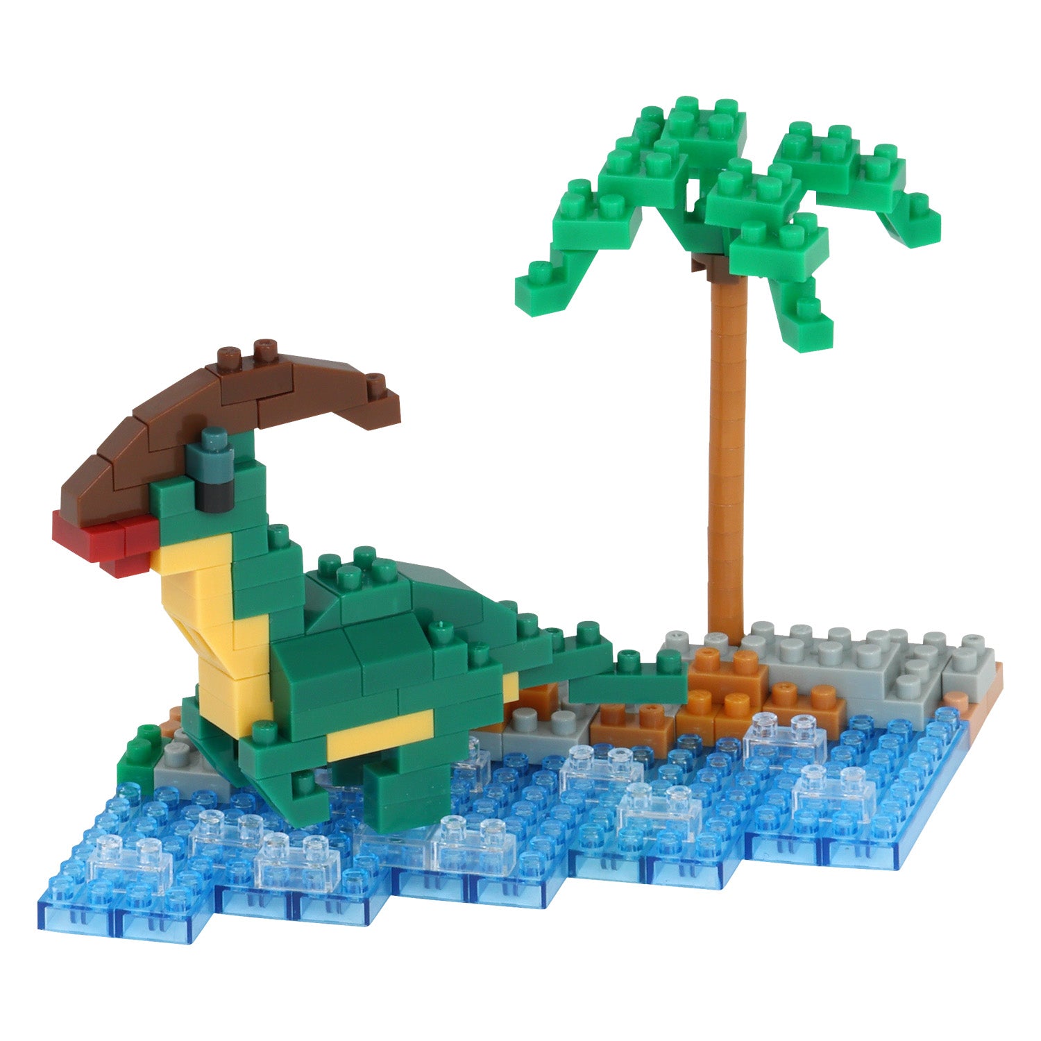 Nanoblock Collection Series Waterside Parasaurolophus "Dinosaurs"