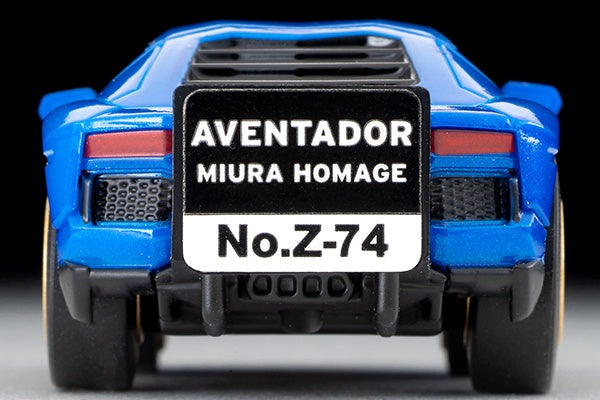 TomyTec Choro Q zero Z-74b Lamborghini Aventador Miura Homage Blue