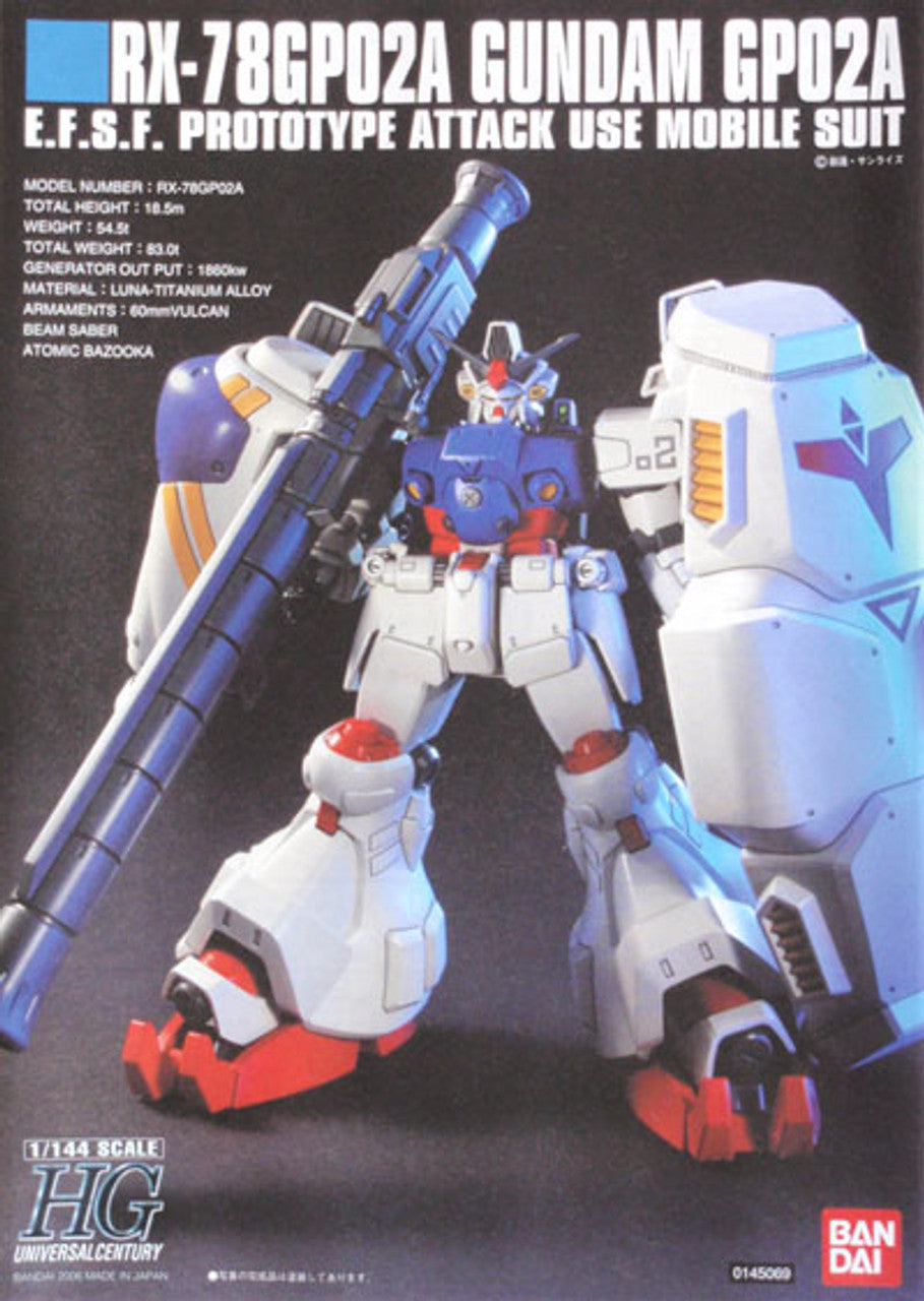 BANDAI Hobby HGUC 1/144 #66 Gundam GP-02A