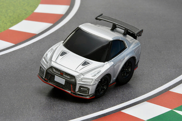 TomyTec Choro Q QS-05B Nissan Gt-R Nid7:D27Smo Nismo N Attack Package Silver