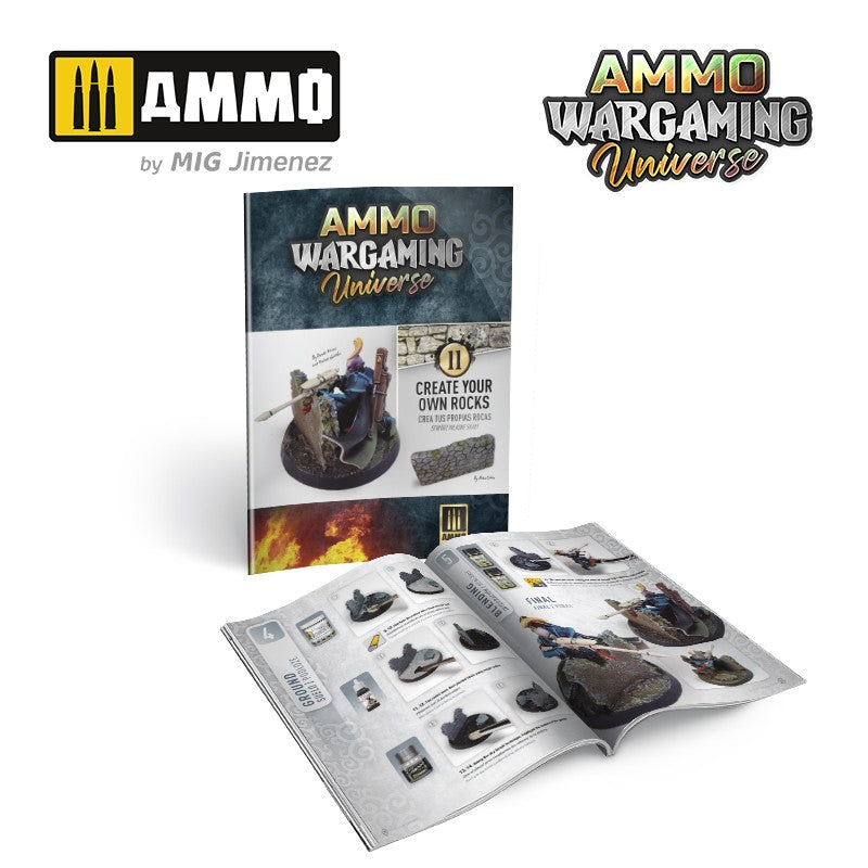 Ammo Mig AMMO WARGAMING UNIVERSE Book 11 – Create Your Own Rocks (English, Castellano, Polski)