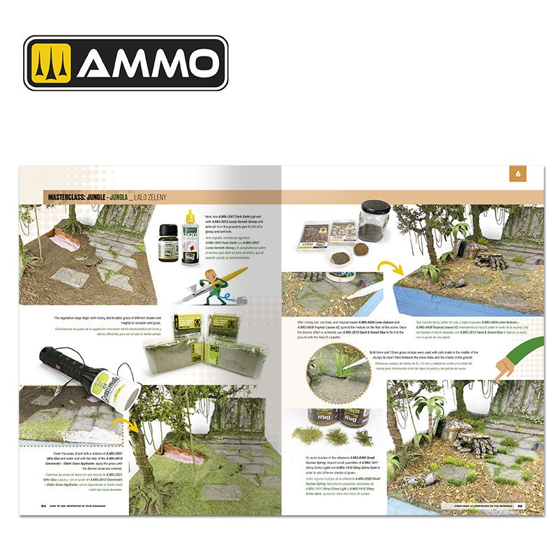 Ammo Mig MODELLING SCHOOL - How to use Vegetation in your Dioramas (English, Castellano)