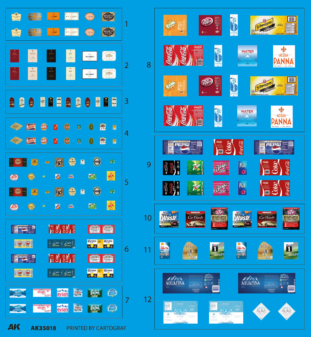 AK Interactive 1/35 Bottles & Cans