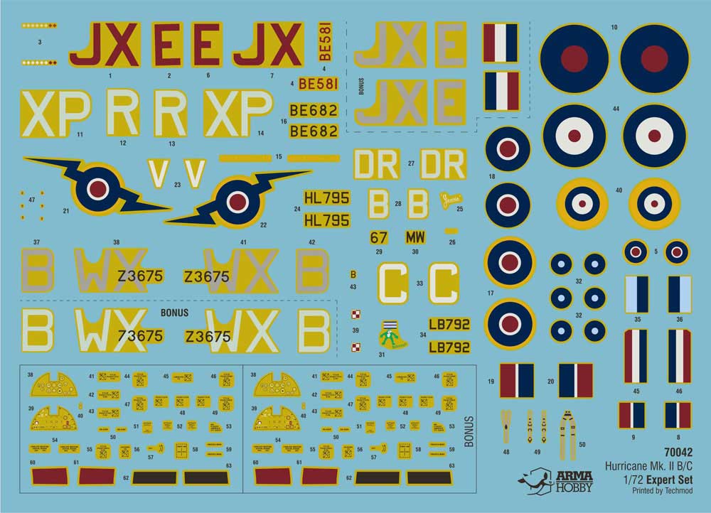 Arma Hobby 1/72 Hurricane Mk II B/C Expert Set