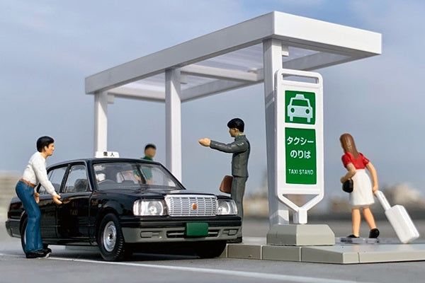 Tomica Limited Vintage Diocolle 64 1/64 #Car Snap 04b Taxi Stop Including Crown Comfort