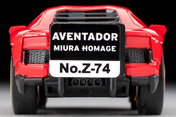 TomyTec Choro Q zero Z-74a Lamborghini Aventador Miura Homage Red