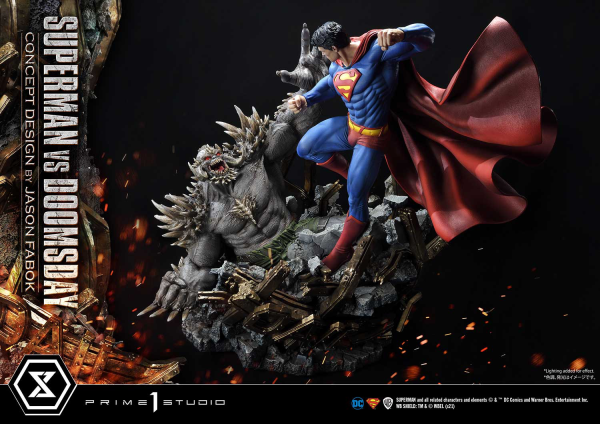 Prime 1 Studio Ultimate Museum Masterline Superman (Comics) Superman VS Doomsday (Concept By Jason Fabok)(4580708034157)(4580708034157)