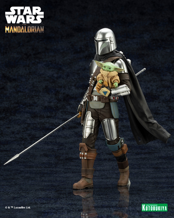 KOTOBUKIYA ARTFX+ MANDALORIAN & GROGU with Beskar Staff | 190526042827