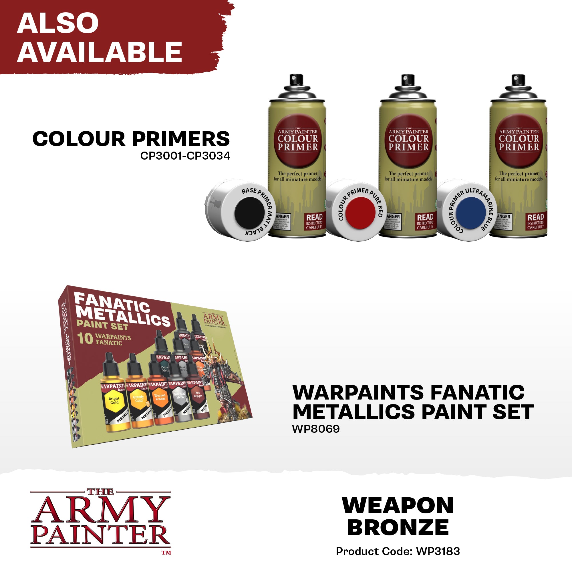 Army Painter Warpaints Fanatic Metallic, Weapon Bronze