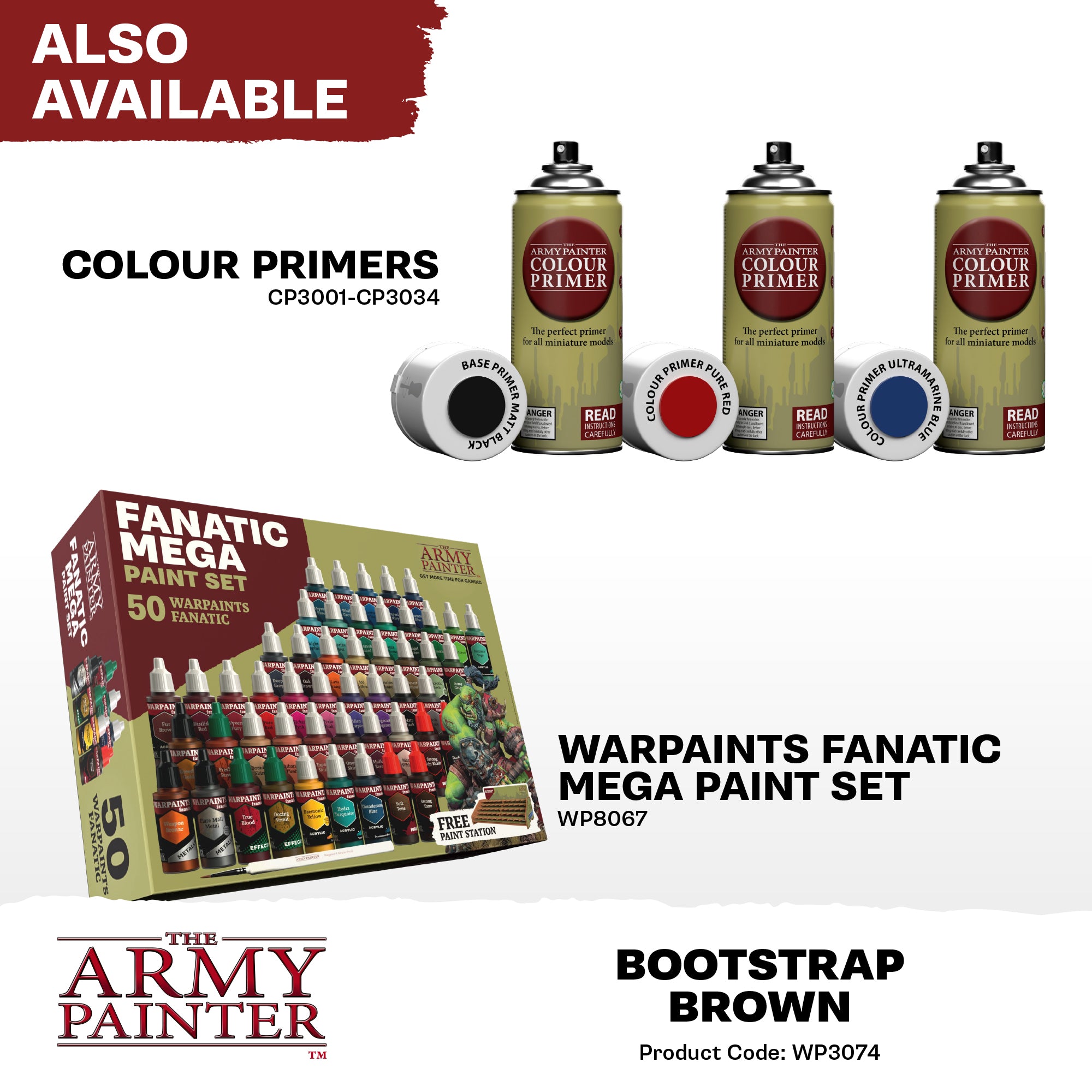 Army Painter Warpaints Fanatic Acrylic, Bootstrap Brown