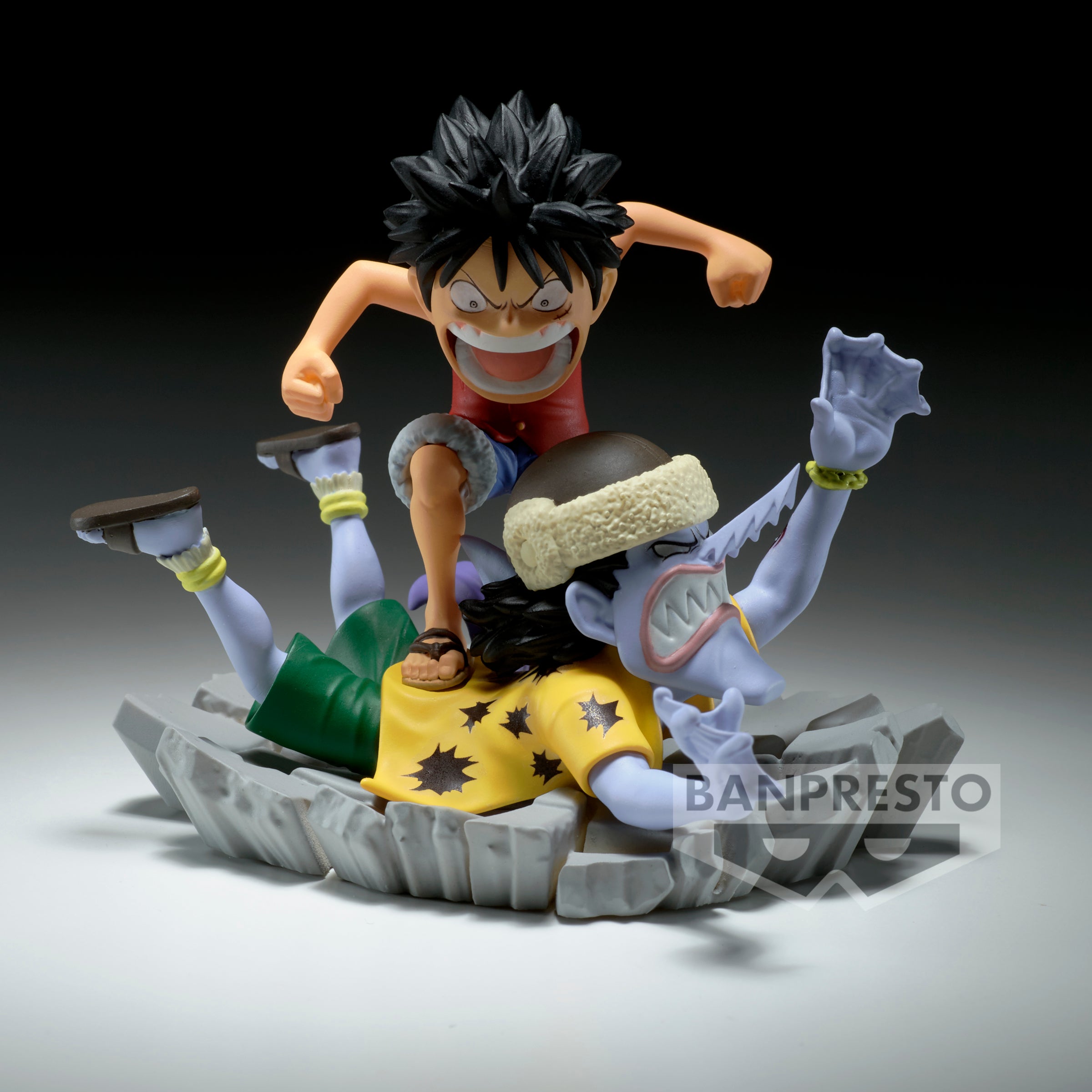 Bandai X Banpresto World Collectable Figure Log Stories Monkey D. Luffy VS Arlong "One Piece"