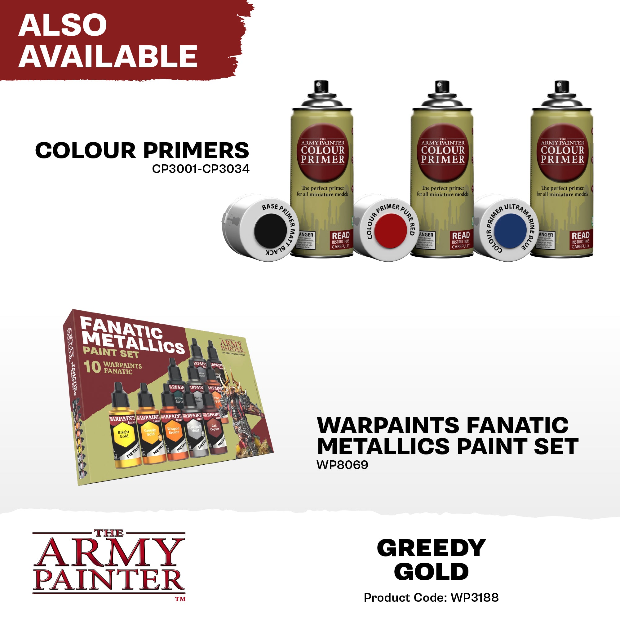 Army Painter Warpaints Fanatic Metallic, Greedy Gold