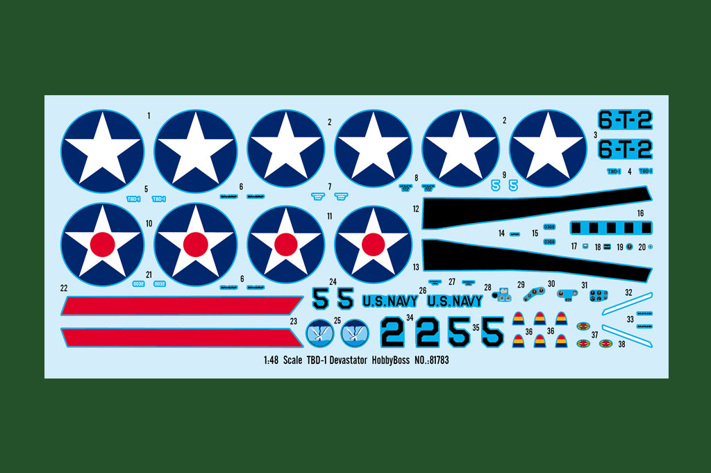 Hobby Boss 1/48 Douglas TBD-1 Devastator US Torpedo Bomber