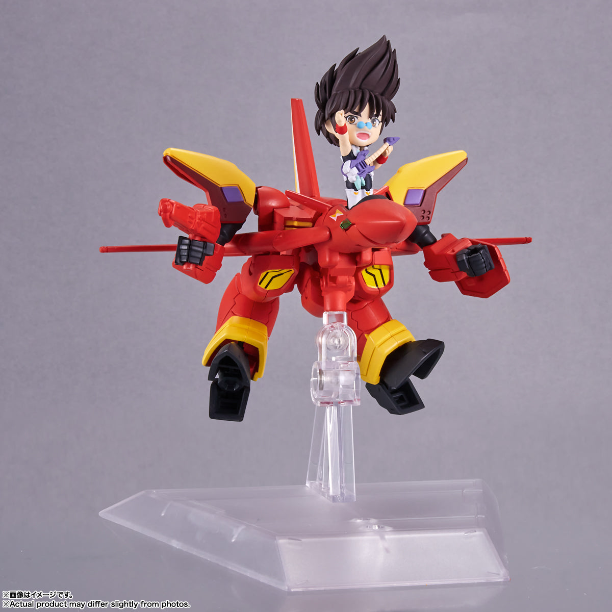 BANDAI Spirits VF-19 Custom Fire Valkyrie with Basara Nekki "Macross 7", TAMASHII NATIONS Tiny Session