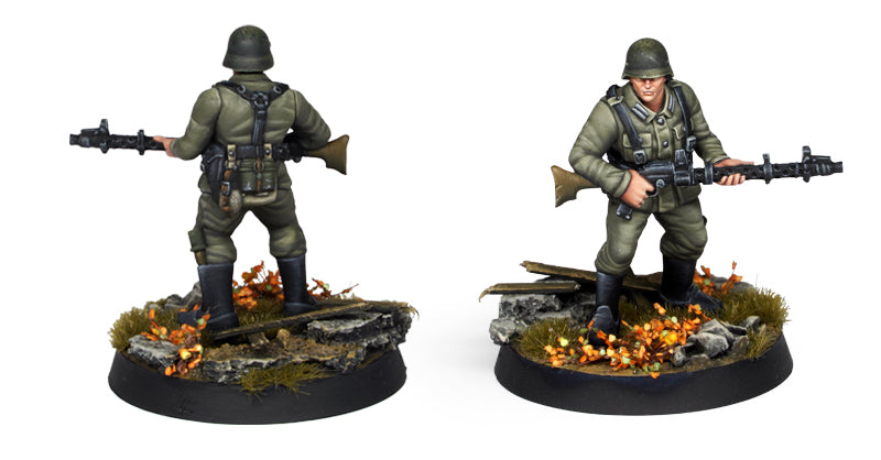 AK Interactive German Panzergrenadier Division Europe - Starter Set (10 Colors + Exclusive Figure German Machine Gunner)