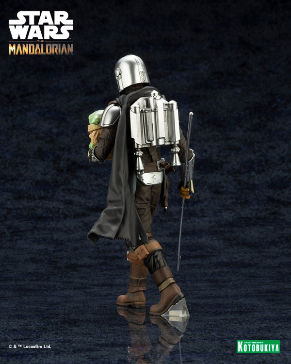 KOTOBUKIYA ARTFX+ MANDALORIAN & GROGU with Beskar Staff | 190526042827