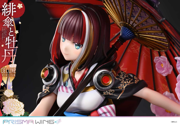 Prime 1 Studio PRISMA WING fuzichoco original Illustration Scarlet Umbrella and Peony Deluxe Version 1/7 Scale Pre-Painted Figure | 4582647120410