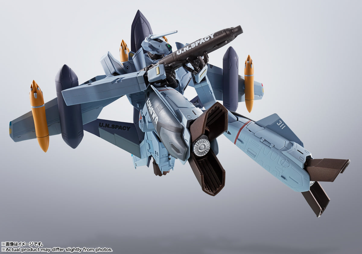 BANDAI Spirits VF-0A PHOENIX(SHIN KUDO USE) ＋ QF-2200D-B GHOST "MACROSS ZERO", TAMASHII NATIONS HI-METAL R