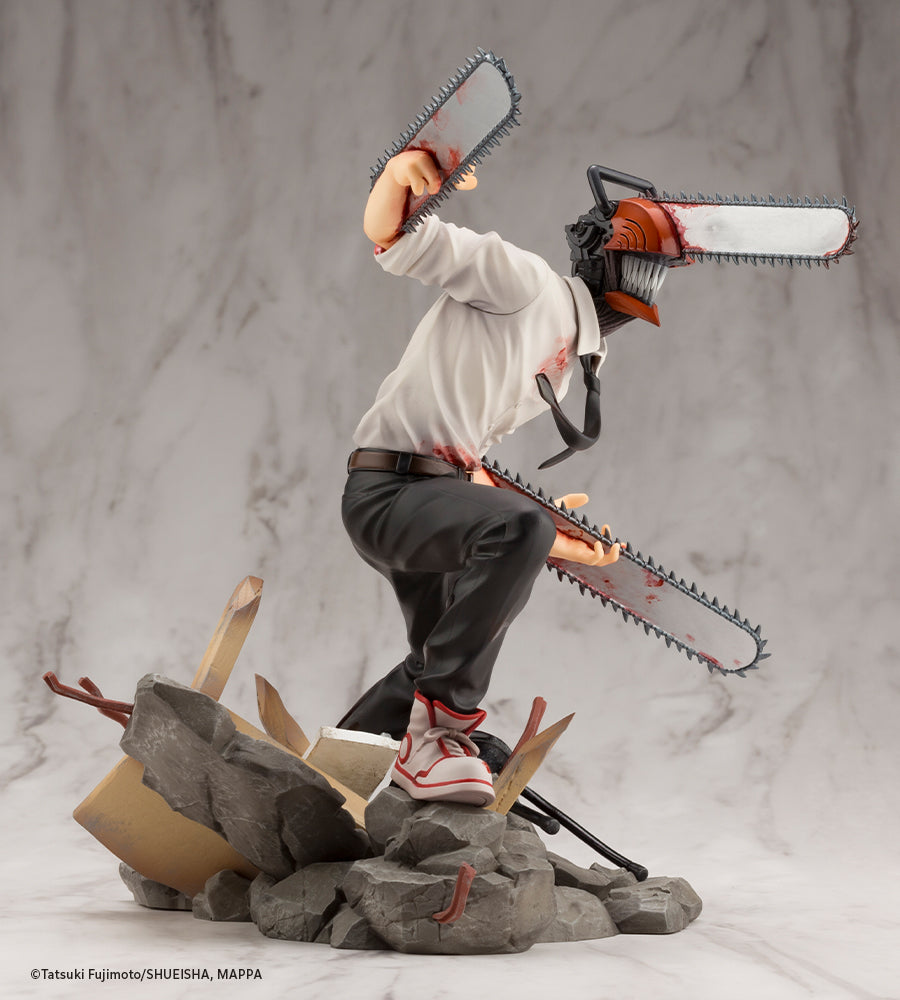 Kotobukiya 1/8 Chainsaw Man Series ARTFX J Chainsaw Man, Pre-Painted PVC Statue