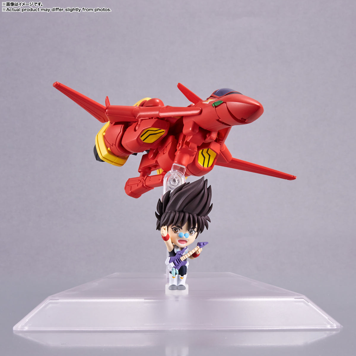 BANDAI Spirits VF-19 Custom Fire Valkyrie with Basara Nekki "Macross 7", TAMASHII NATIONS Tiny Session