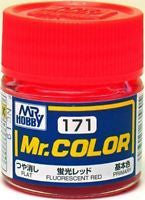 Mr Hobby Mr. Color 171 - Fluorescent Red (Gloss/Primary)