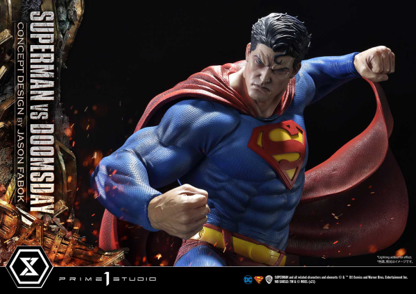 Prime 1 Studio Ultimate Museum Masterline Superman (Comics) Superman VS Doomsday (Concept By Jason Fabok)(4580708034157)(4580708034157)