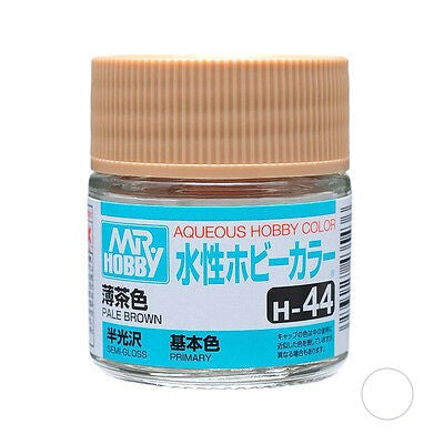 Mr Hobby AQUEOUS HOBBY COLOR - H44 SEMI-GLOSS PALE BROWN (PRIMARY)