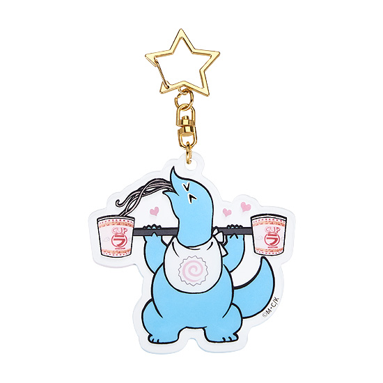 Good Smile Company Gal & Dino Glow-in-the-Dark Acrylic Keychain Weightlifting