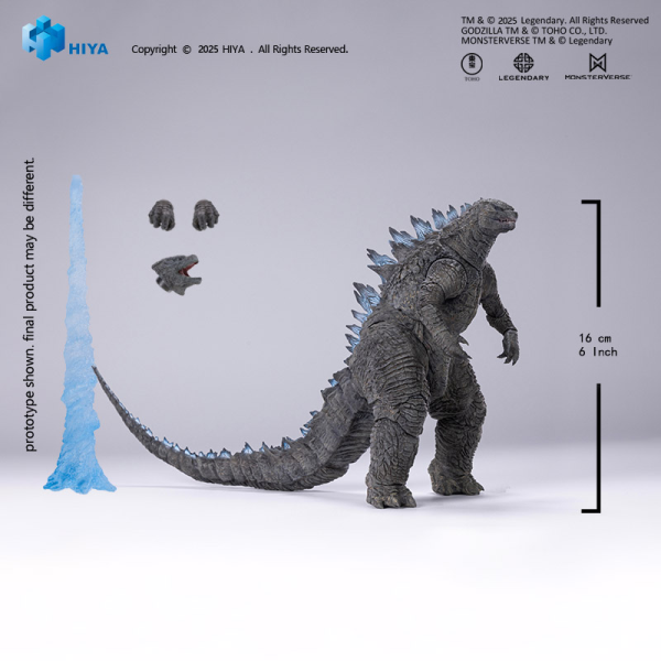 HIYA TOYS Exquisite Basic Series None Scale 7 Inch Godzilla 2014 Godzilla Translucent Ver.(6957534204111)(6957534204111)