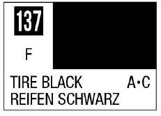 Mr Hobby Mr. Color 137 - Tire Black (Flat/Aircraft Car) | 4973028717136