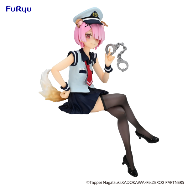 FURYU Corporation Re:ZERO -Starting Life in Another World-　Noodle Stopper Figure -Ram Police Officer Cap with Dog Ears-(4582655070172)(4582655070172)