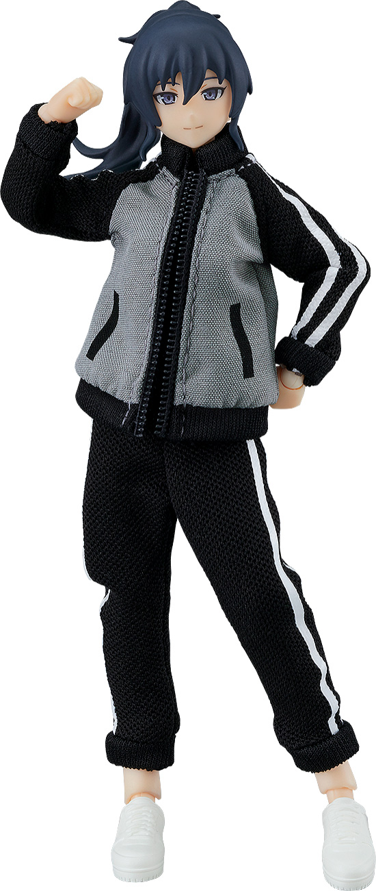 Good Smile Company figma Female Body (Makoto) with Tracksuit + Tracksuit Skirt Outfit(4545784068755)(4545784068755)