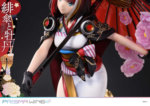 Prime 1 Studio PRISMA WING fuzichoco original Illustration Scarlet Umbrella and Peony Deluxe Version 1/7 Scale Pre-Painted Figure | 4582647120410