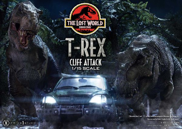 Prime 1 Studio Legacy Museum Collection The Lost World: Jurassic Park (Film) T-Rex Cliff Attack 1/15 scale Bonus Version(4582647121011)(4582647121011)