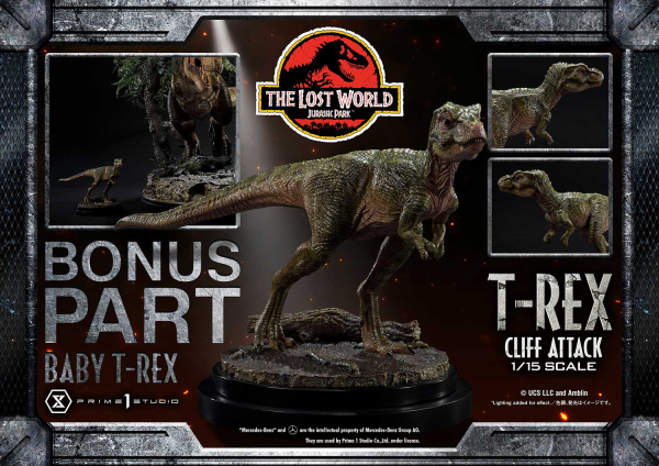 Prime 1 Studio Legacy Museum Collection The Lost World: Jurassic Park (Film) T-Rex Cliff Attack 1/15 scale Bonus Version(4582647121011)(4582647121011)