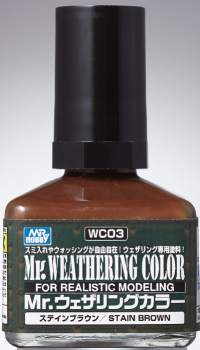 Mr Hobby Mr. Weathering Color - Stain Brown