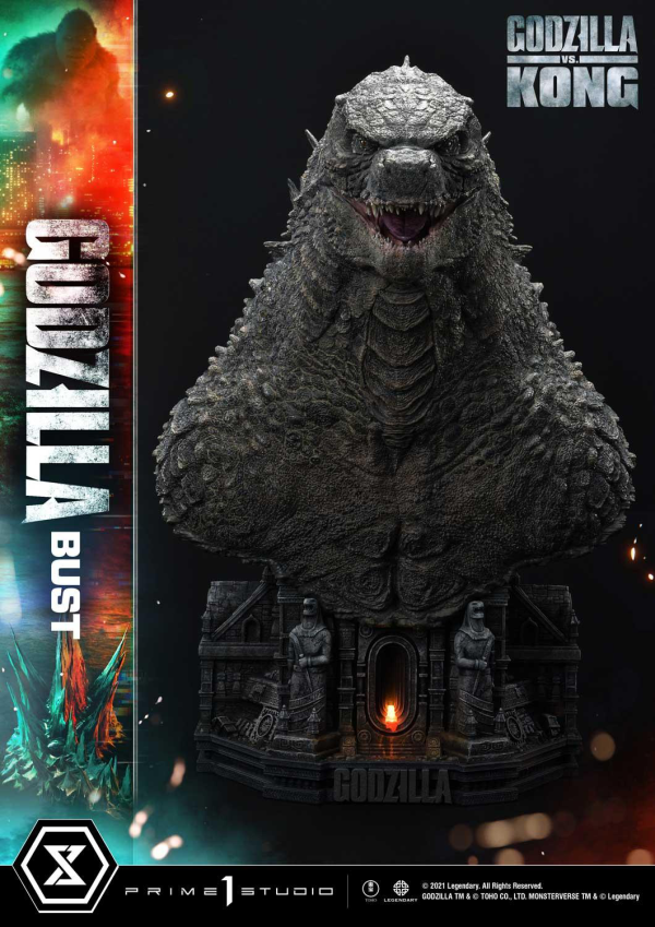 Prime 1 Studio Life Size Bust Godzilla vs Kong (Film) Godzilla Bonus Version | 4580708030975