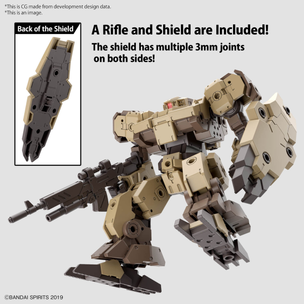 BANDAI Hobby 30MM 1/144 eEXM-9  BASKYROTTO [BROWN]