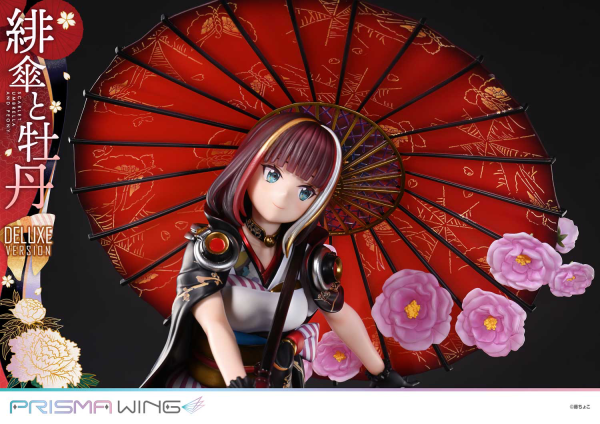 Prime 1 Studio PRISMA WING fuzichoco original Illustration Scarlet Umbrella and Peony Deluxe Version 1/7 Scale Pre-Painted Figure | 4582647120410