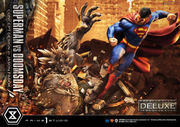 Prime 1 Studio Ultimate Museum Masterline Superman (Comics) Superman VS Doomsday (Concept By Jason Fabok) Deluxe Version(4580708034164)(4580708034164)