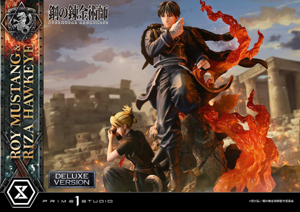 Prime 1 Studio Concept Masterline Fullmetal Alchemist Roy Mustang & Riza Hawkeye DX Bonus Version | 4580708049595