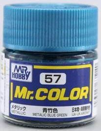 Mr Hobby Mr. Color 57 - Metallic Blue Green (Metallic/Aircraft)