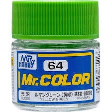 Mr Hobby Mr. Color 64 - Yellow Green (Gloss/Primary Car)