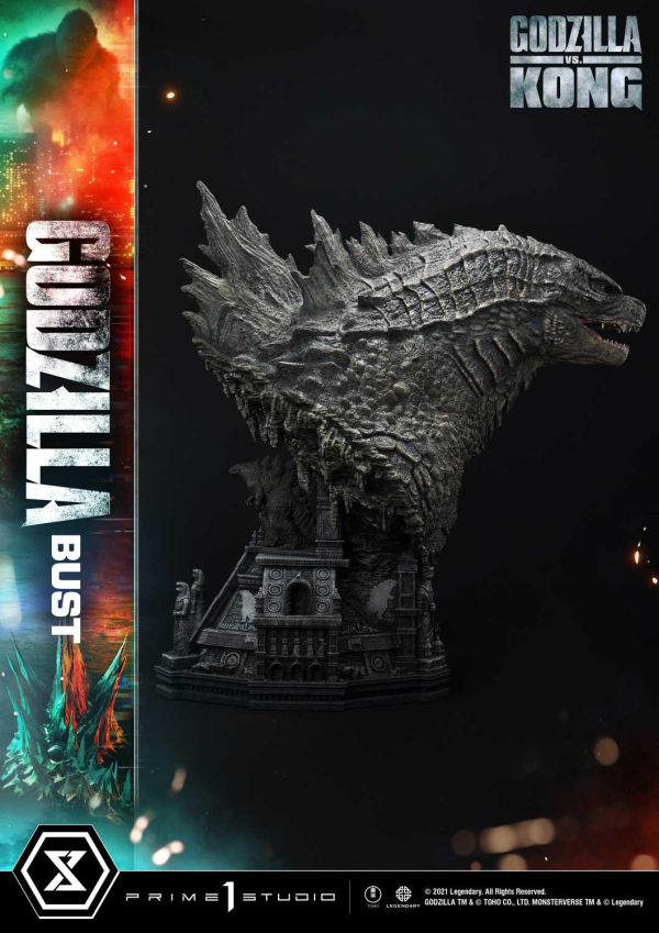 Prime 1 Studio Life Size Bust Godzilla vs Kong (Film) Godzilla Bonus Version | 4580708030975